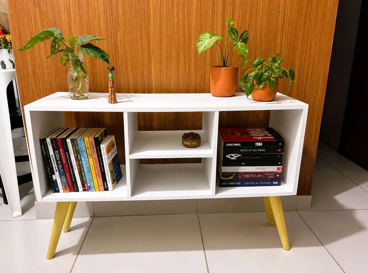 Rack Para TV Até 40 Polegadas Retrô Moderno Para Sala E Quarto Compacto Noruega - Foto 2