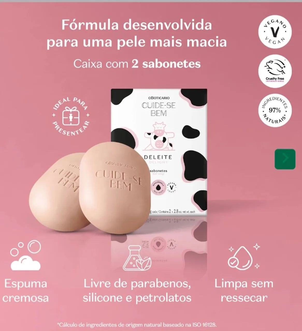 Cbem sab barra de leite v3 2x80g - Foto 3