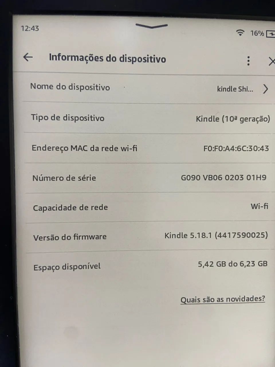 Kindle 10 geração