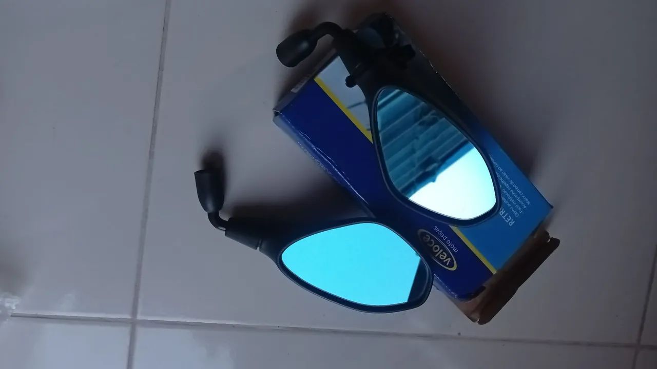 Retrovisor f800 espelho azul