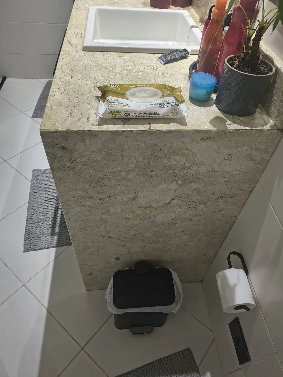 Banheira e pia mármore Carrara 2 cubas motor e aquecedor novo - Foto 2