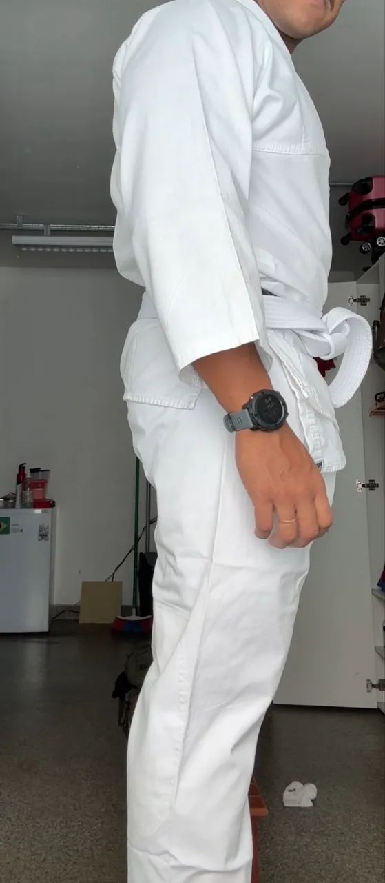 Kimono Jiu Jitsu Liso A1 - Quimono Branco - Foto 2