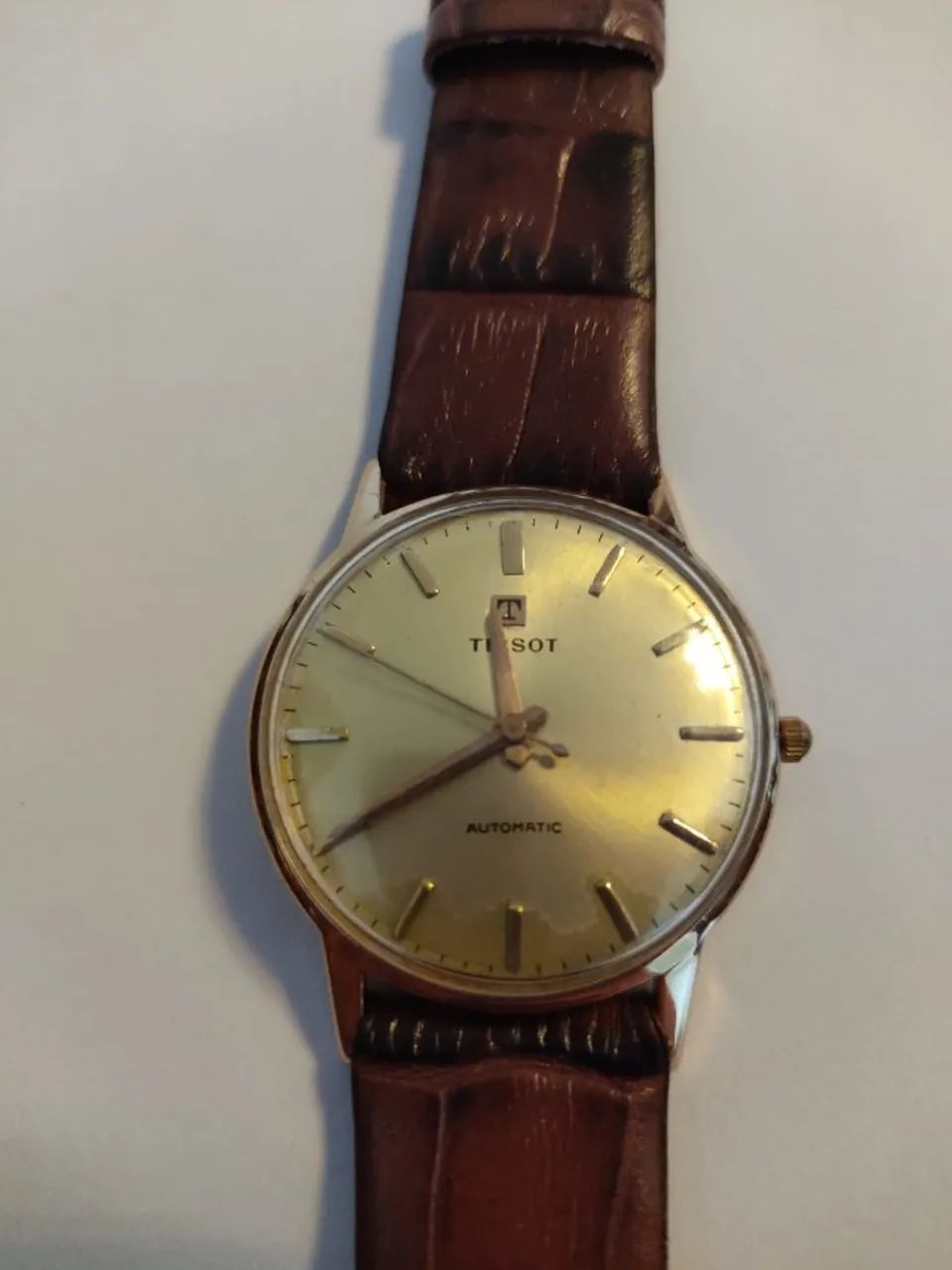 Relógio Tissot Militar automático em ouro 