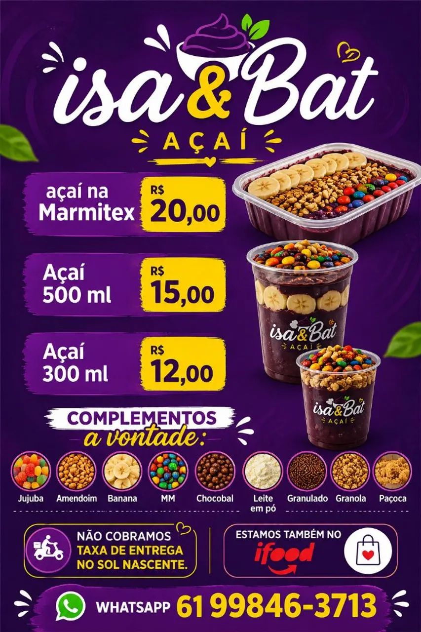 Açaí na Marmitex 