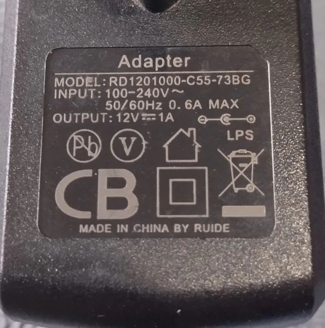 Fonte de alimentação modelo RD1201000-C55-73BG 