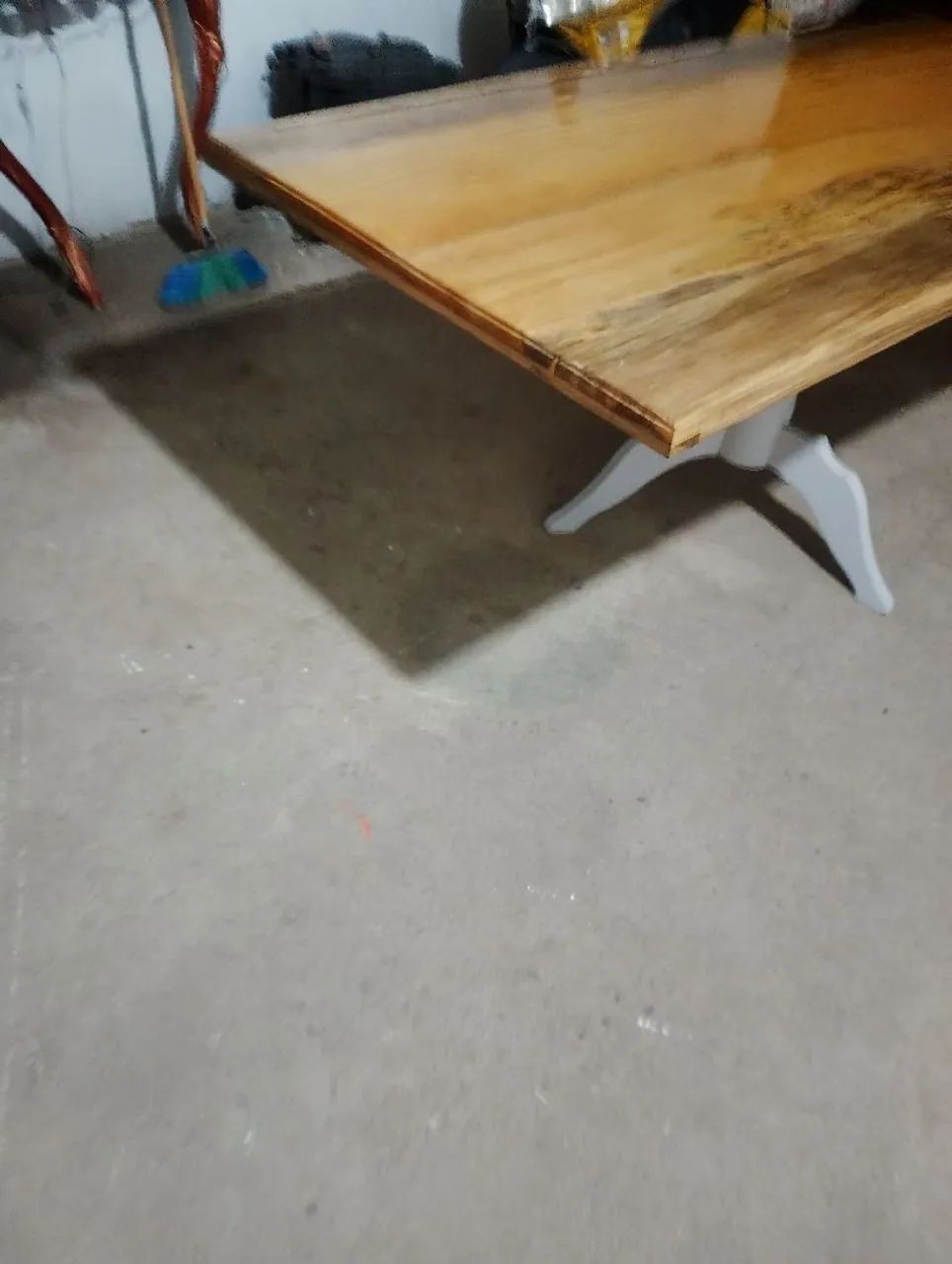 Mesa madeira estilo industrial - Foto 3