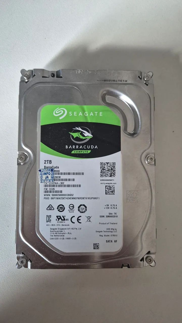 Hd Seagate Barracuda 2TB 3,5"
