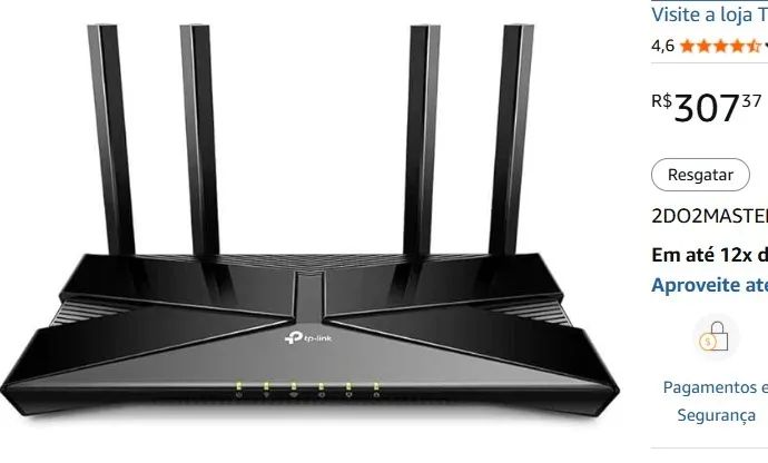 Roteador TP-Link Archer EX220 WI-FI 6 AX1800 Preset Dual Band Gigabit 4 Ant (Ver. 1.28) - Foto 2
