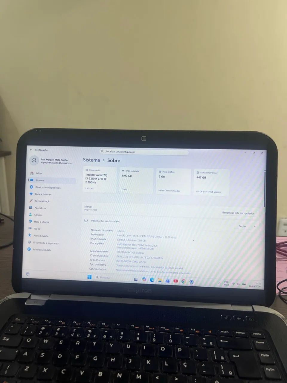 Noltebook Dell potente 