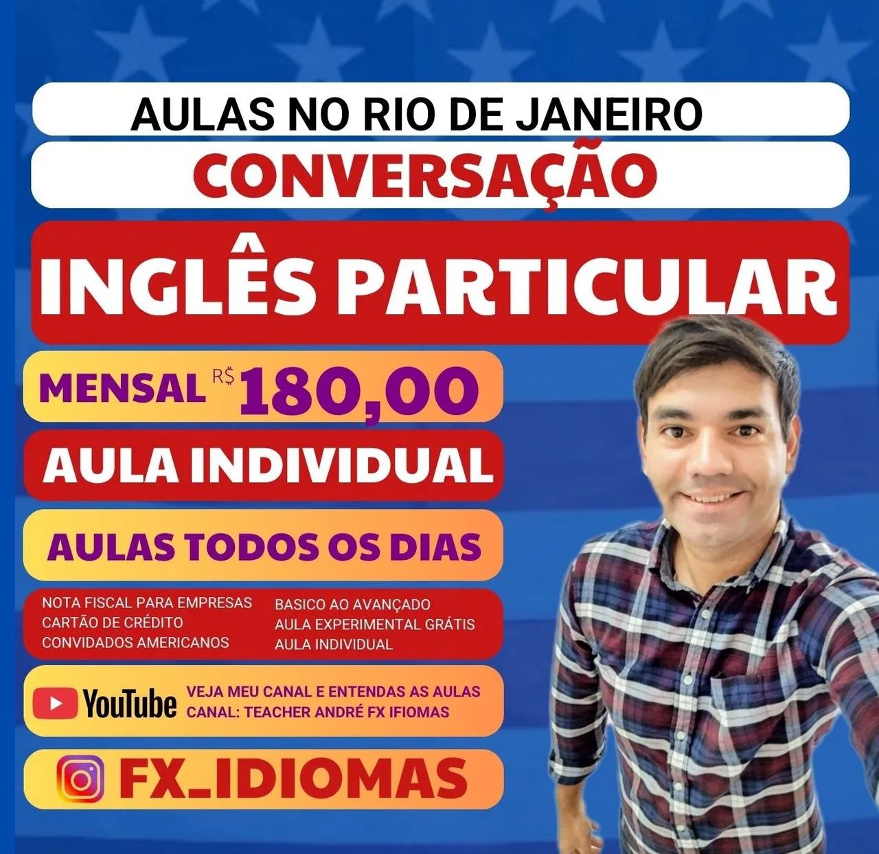 PROFESSOR INGLÊS PARTICULAR INDIVIDUAL NO RIO DE JANEIRO 