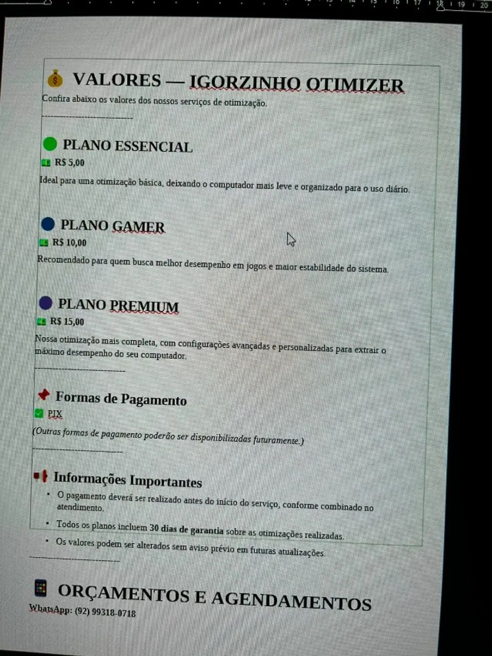 VENDE-SE OTIMIZAÇÃO PARA COMPUTADOR - Foto 3