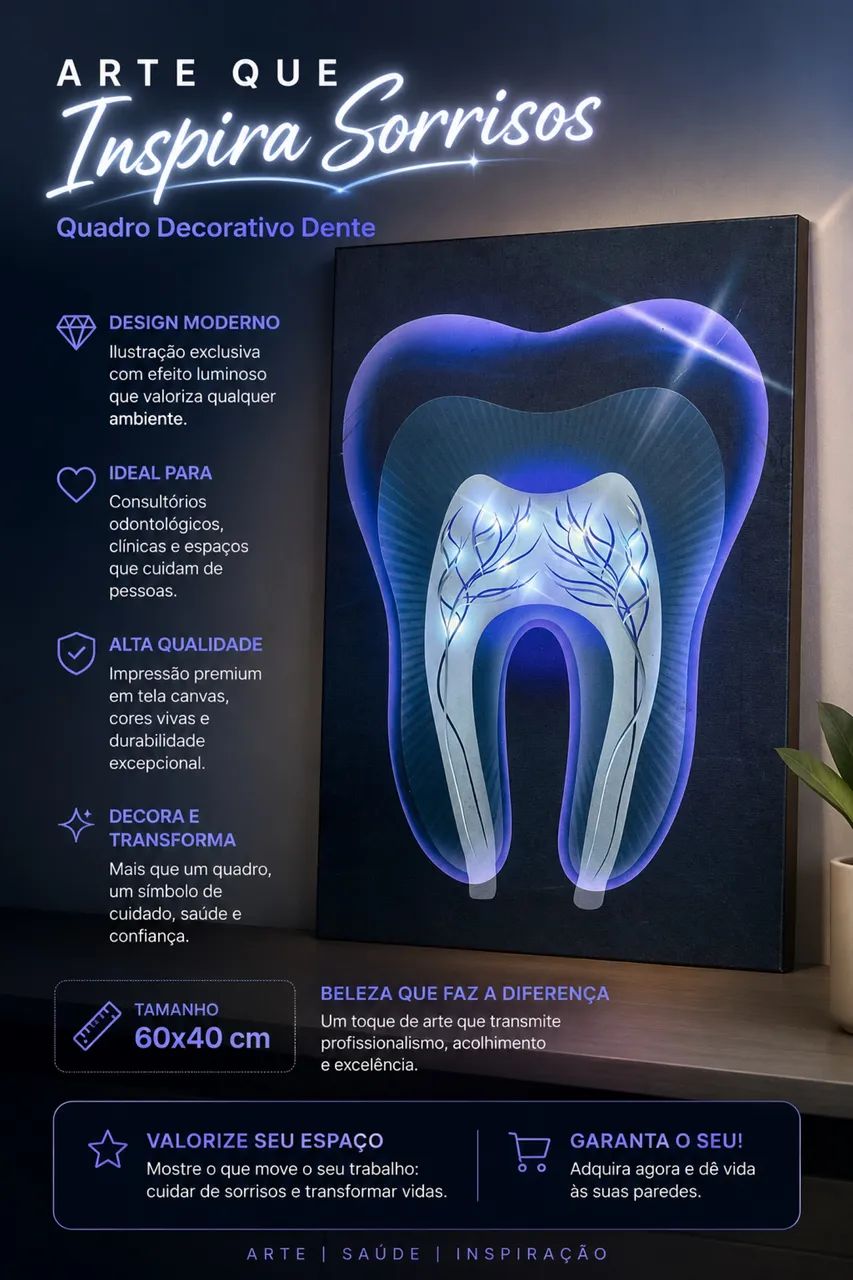 Quadro dente ? clínica, consultórios 