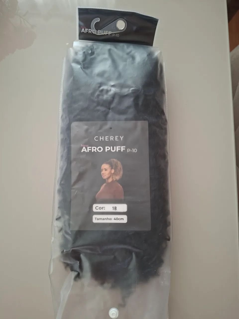 Vendo Afro puff preto (novo)