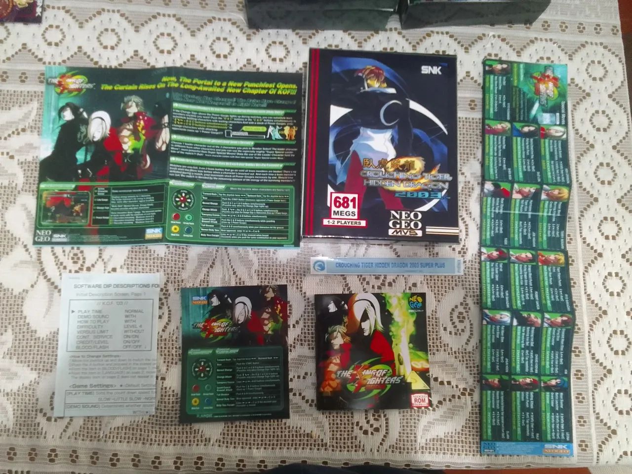 Caixa neo geo mvs com manual e panfletos - Foto 3