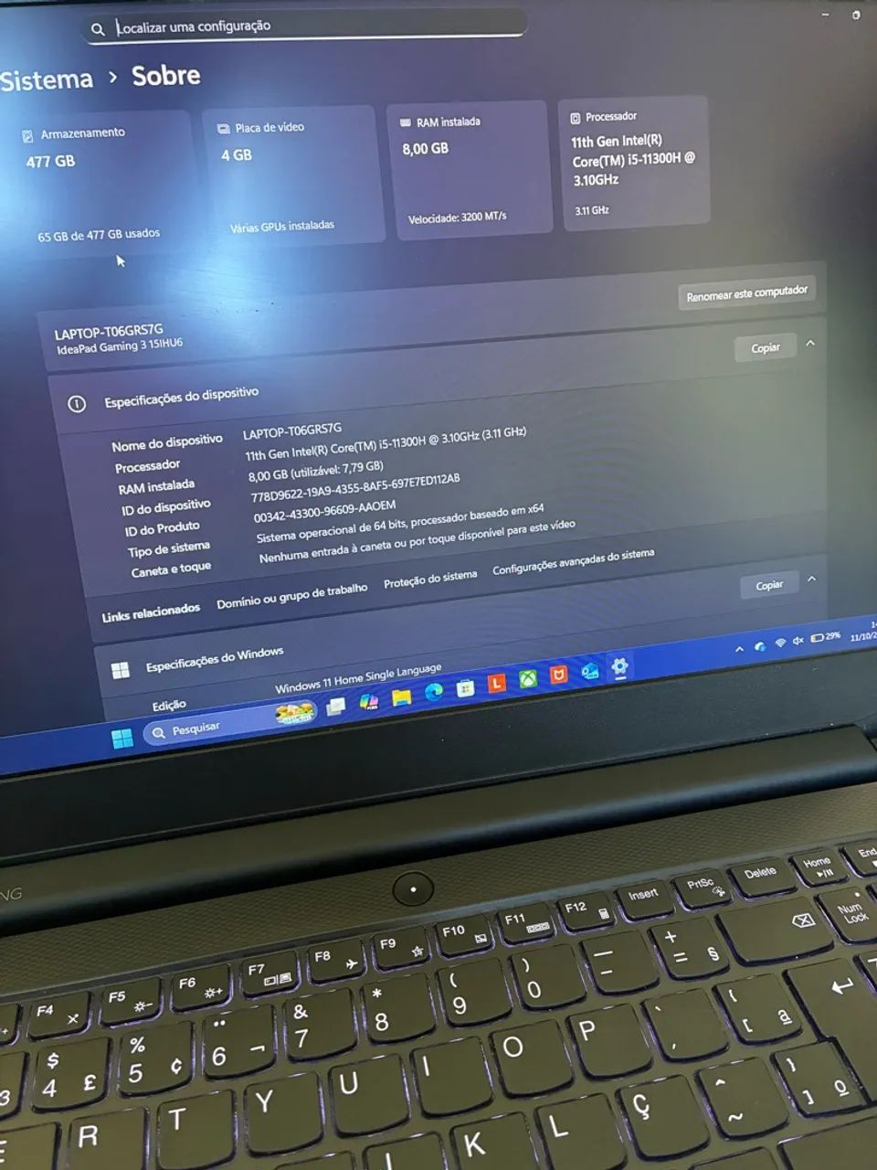 Notebook Lenovo ideapad gaming 3i - Foto 2