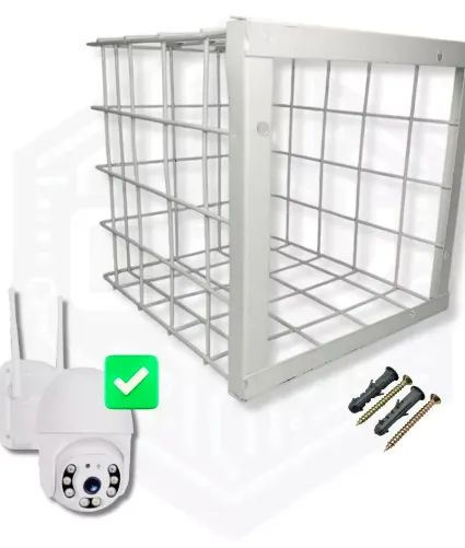 Grade de Proteção Reforçada 20x20 para Câmera de Segurança e Refletor - Foto 5