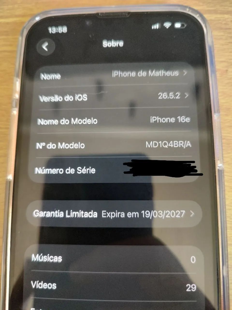 iPhone 16e 100% bateria garantia Apple 2027 - Foto 4