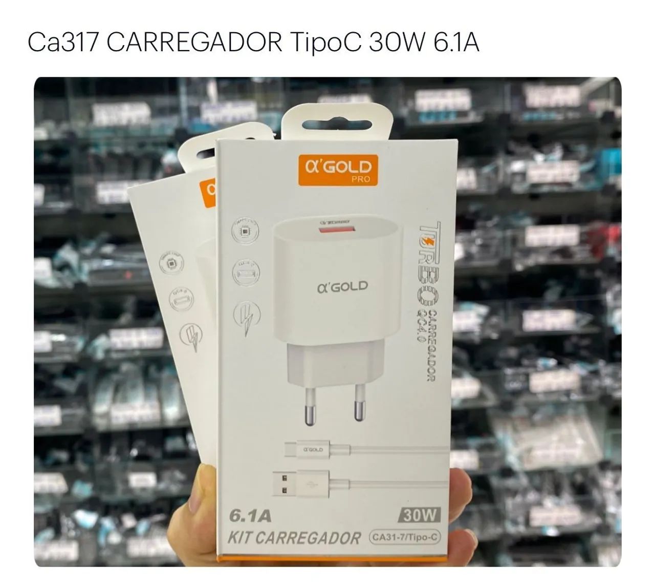 Carregador de celular tipo c  - Foto 4