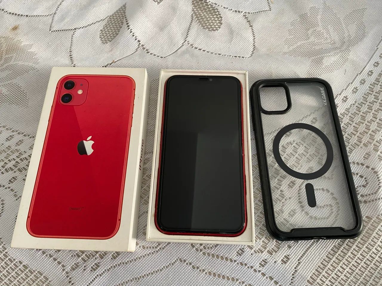 Iphone 11 usado 64g com caixa, carregador, capa e película