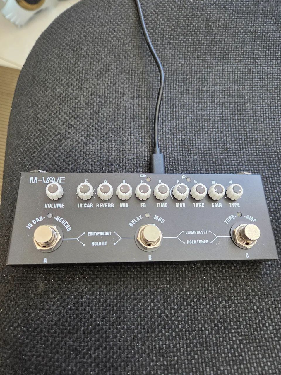 Pedaleira M-Vave guitarra