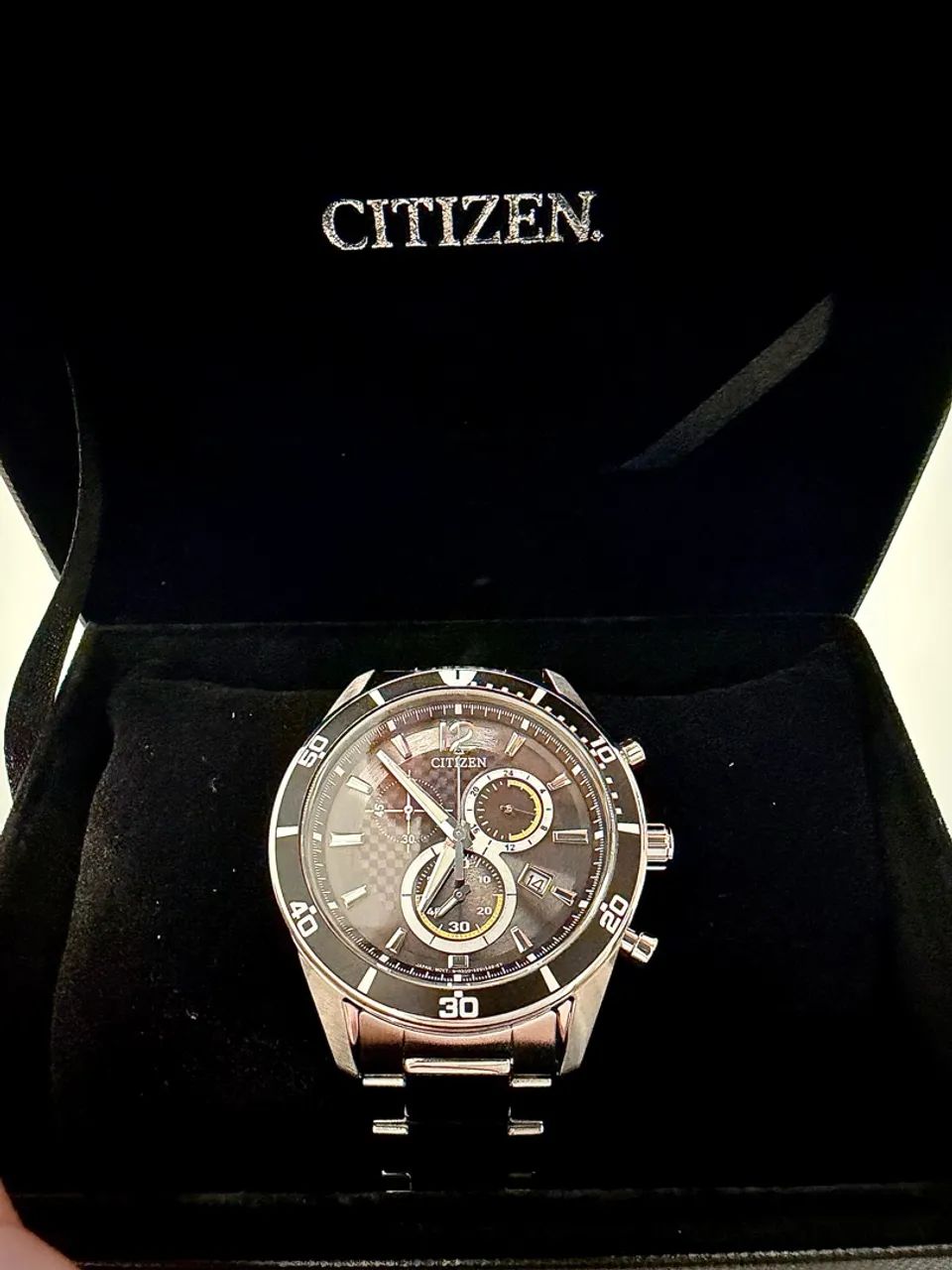 Relógio Relógio Citizen Eco-Drive Cronógrafo Original - Novo