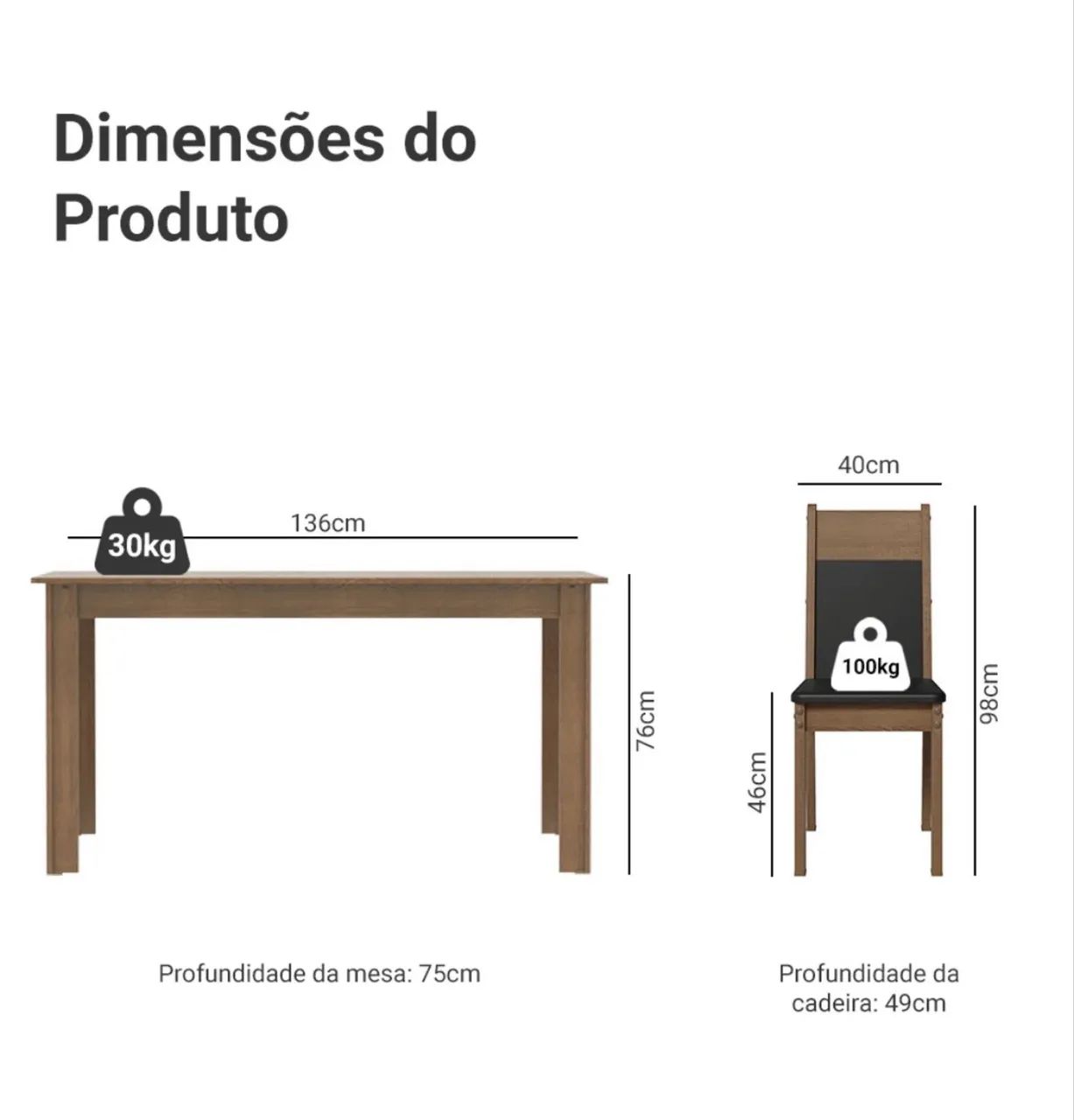 Mesa com 6 cadeiras - Foto 3