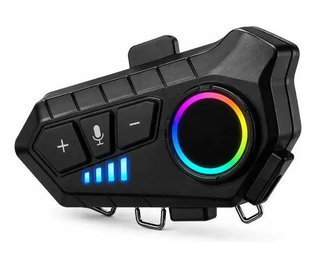 Fone de Ouvido Para Capacete Bluetooth Com Microfone Prova D´Agua Ipx6 - Foto 2
