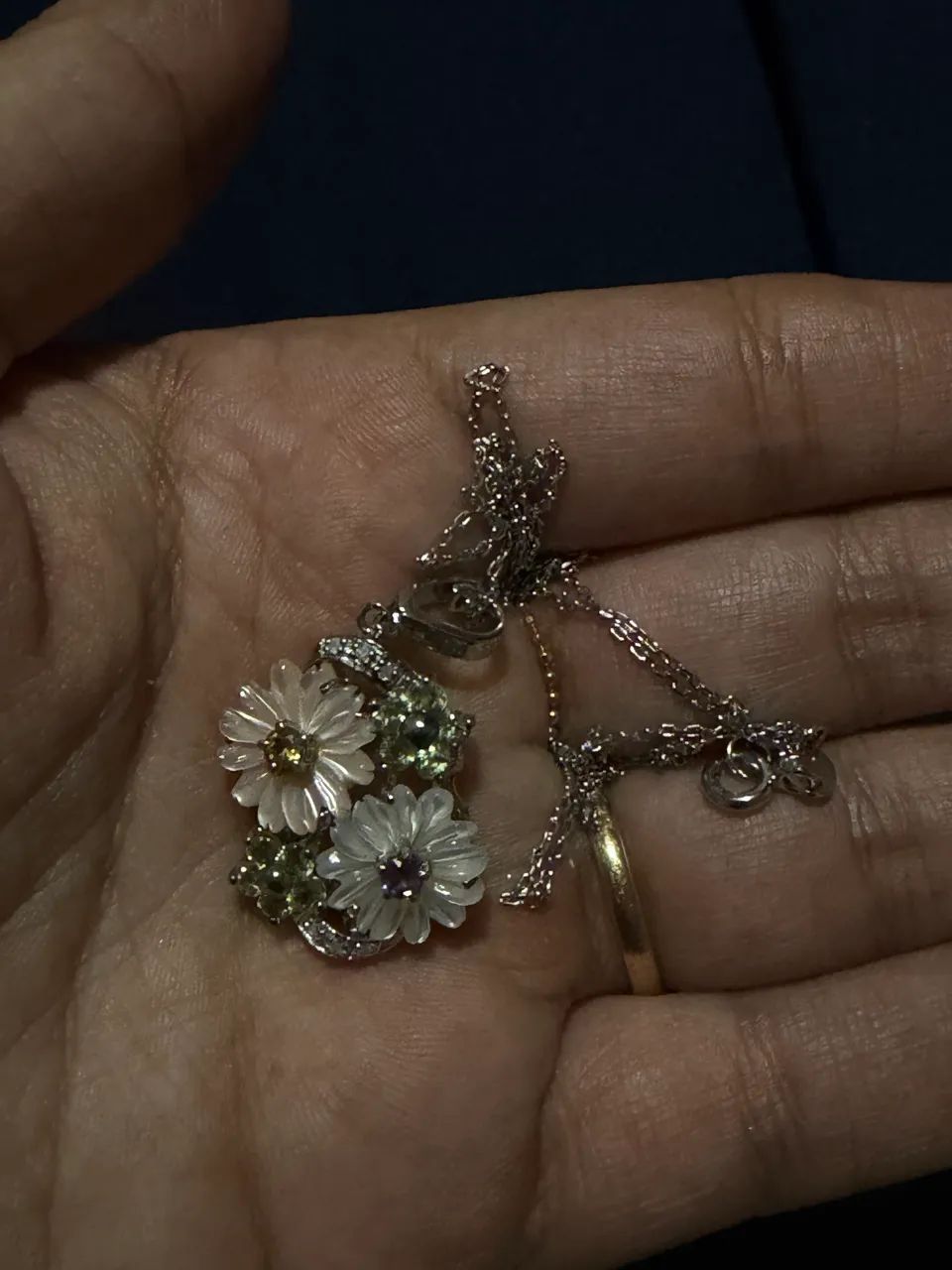 Conjunto floral vintage em prata 925 - Foto 4