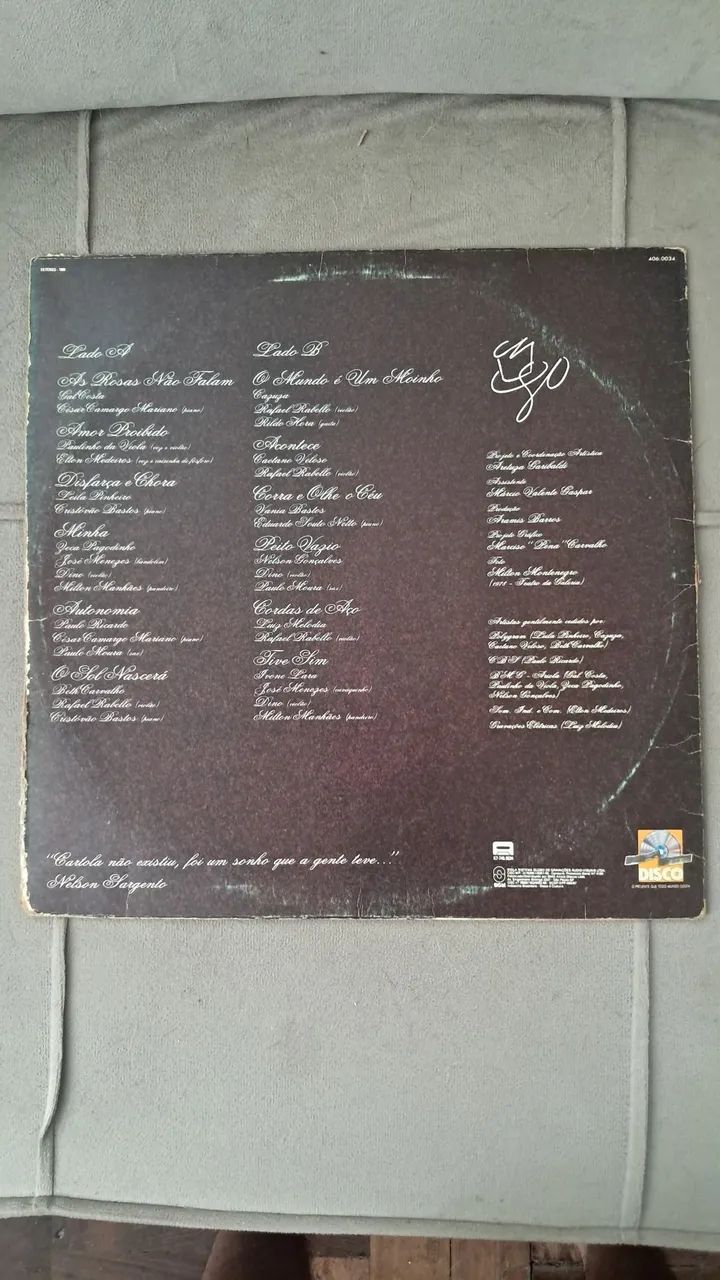 Vinil /Lp - Cartola Bate Outra Vez - Foto 2