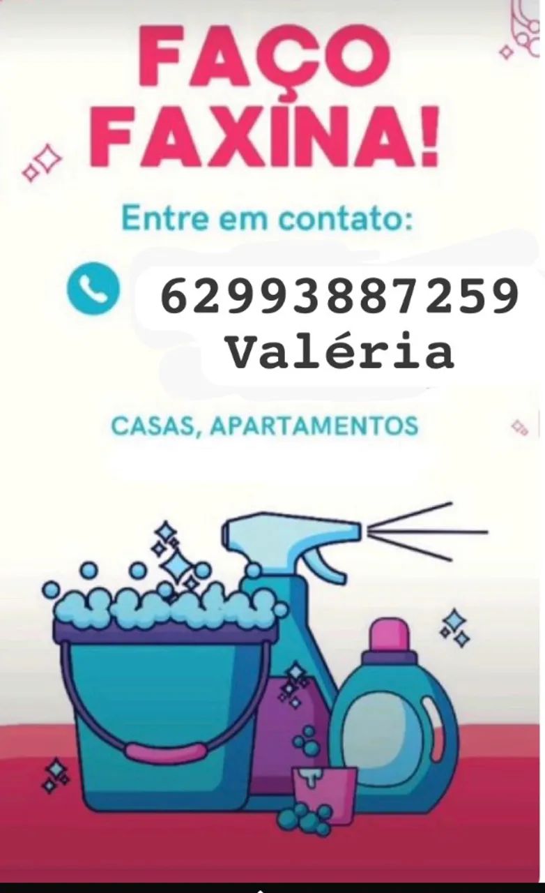 Faço faxina 