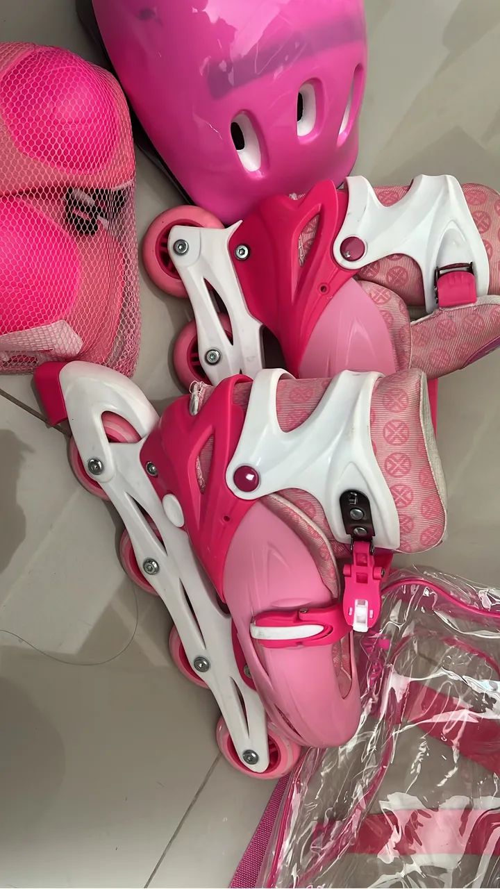 Patins Infantil Menina Ajustável  36 ao 39 - Foto 2