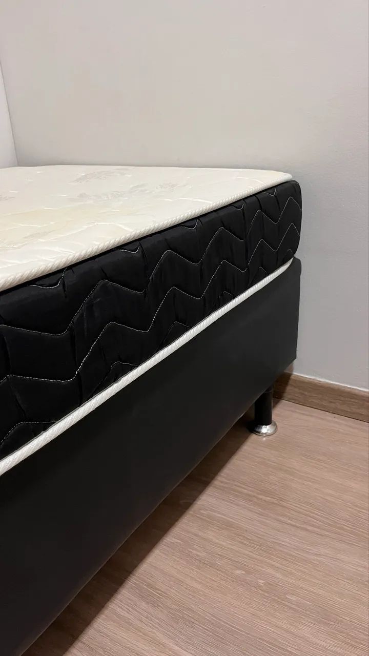 Box Ortobom Cori Solteiro Preto 