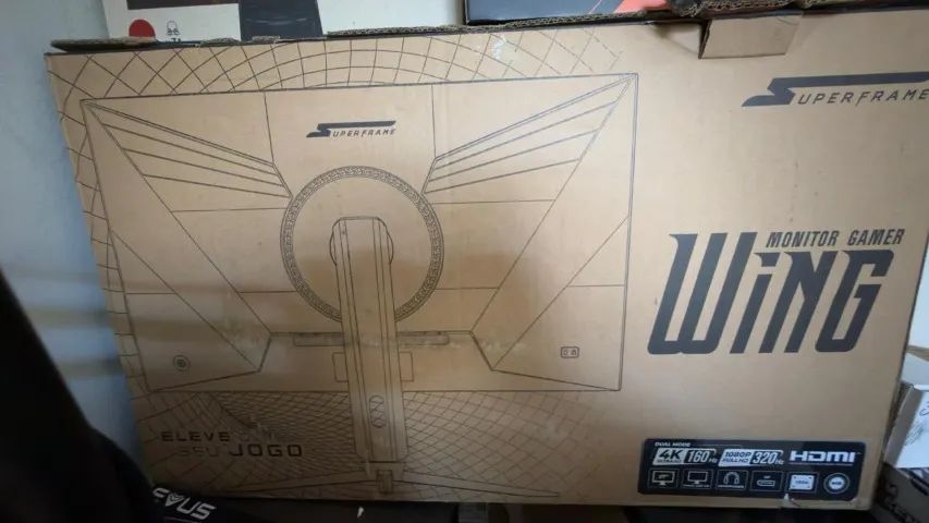 Monitor Gamer SuperFrame Wing 27" MiniLED 4K 160Hz / Full HD 320Hz - Impecável - Foto 4
