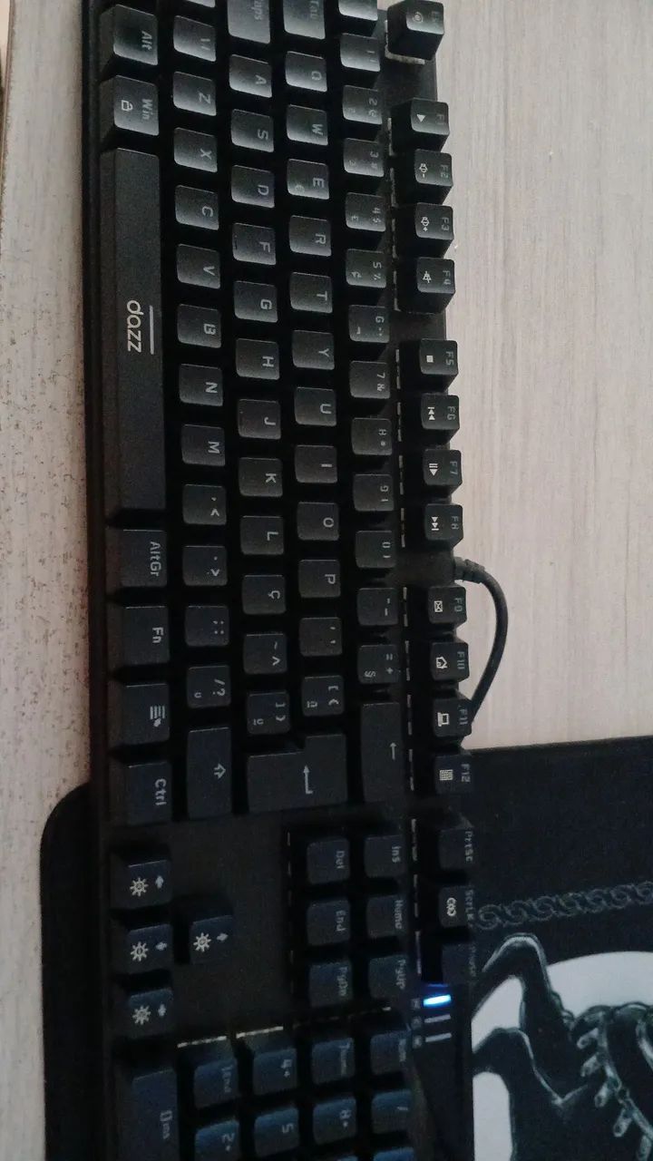 Teclado mecânico switch blue - Foto 2