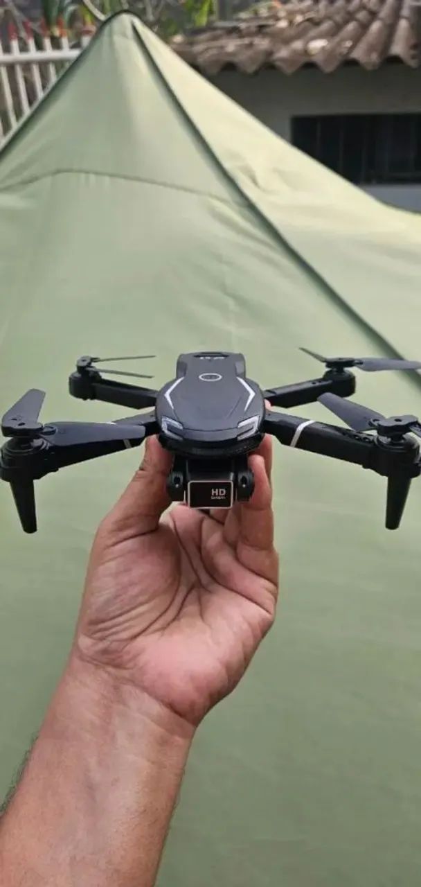 DRONE V88 CINZA, COM CÂMERA HD - Foto 2