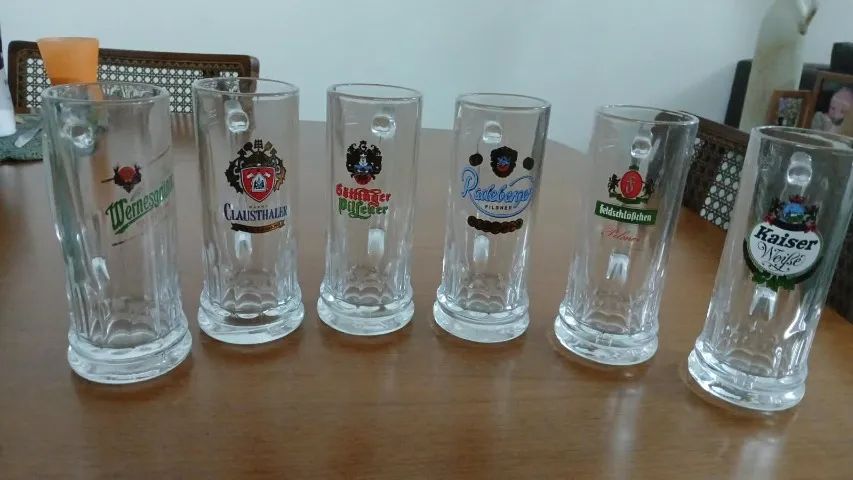 6 canecas de chopp colecionáveis - sem uso!  - Foto 2