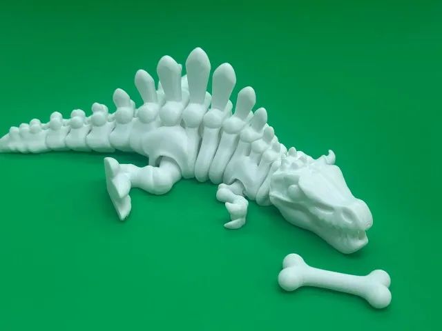 Epinossauro Articulado 3D Branco - Foto 4