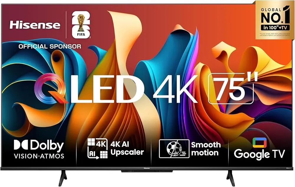 TELEVISÃO HISENSE 75 POLEGADAS , QLED 4k - Foto 2