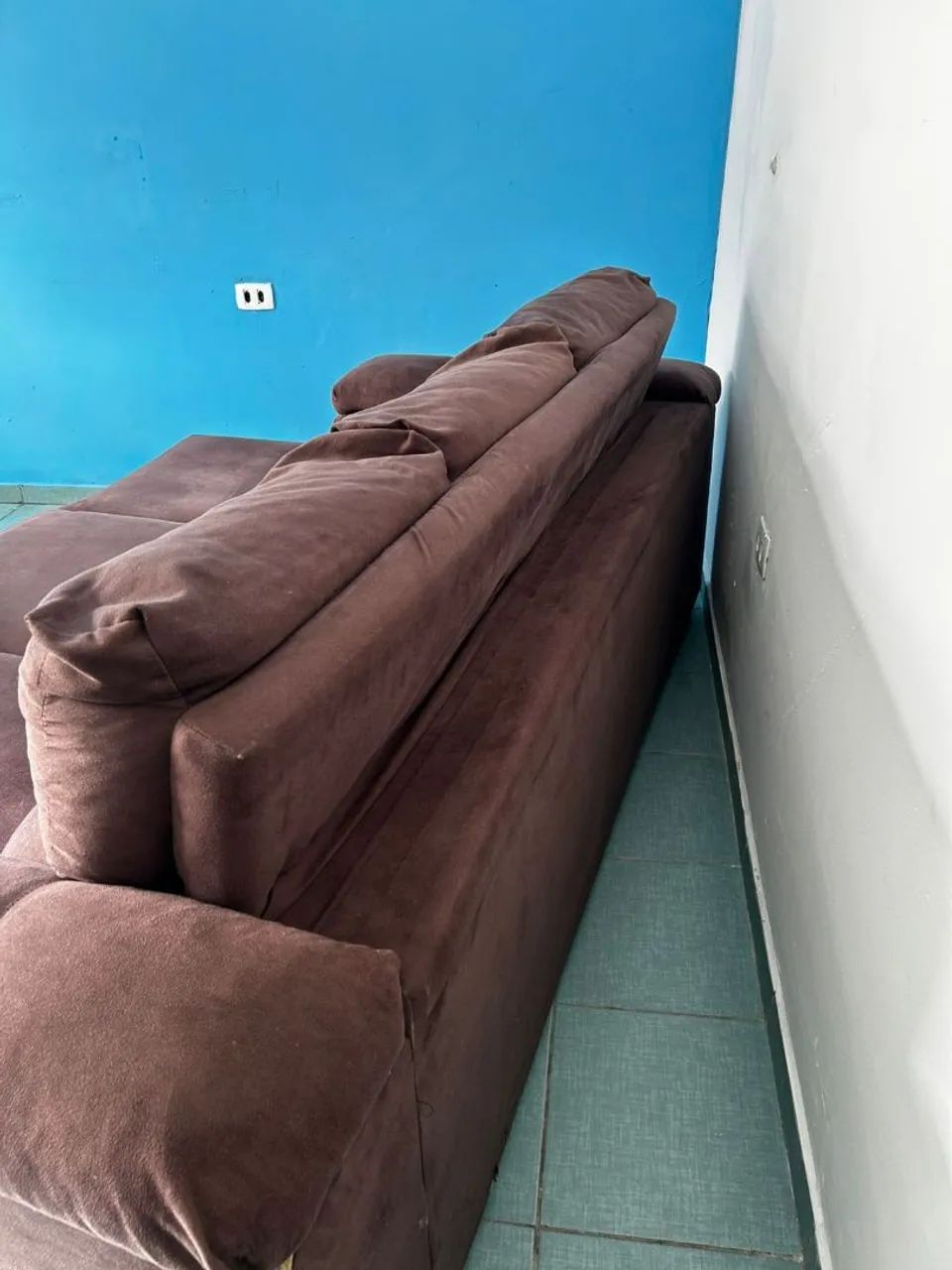 Sofá em Suede retrátil entrego  - Foto 3