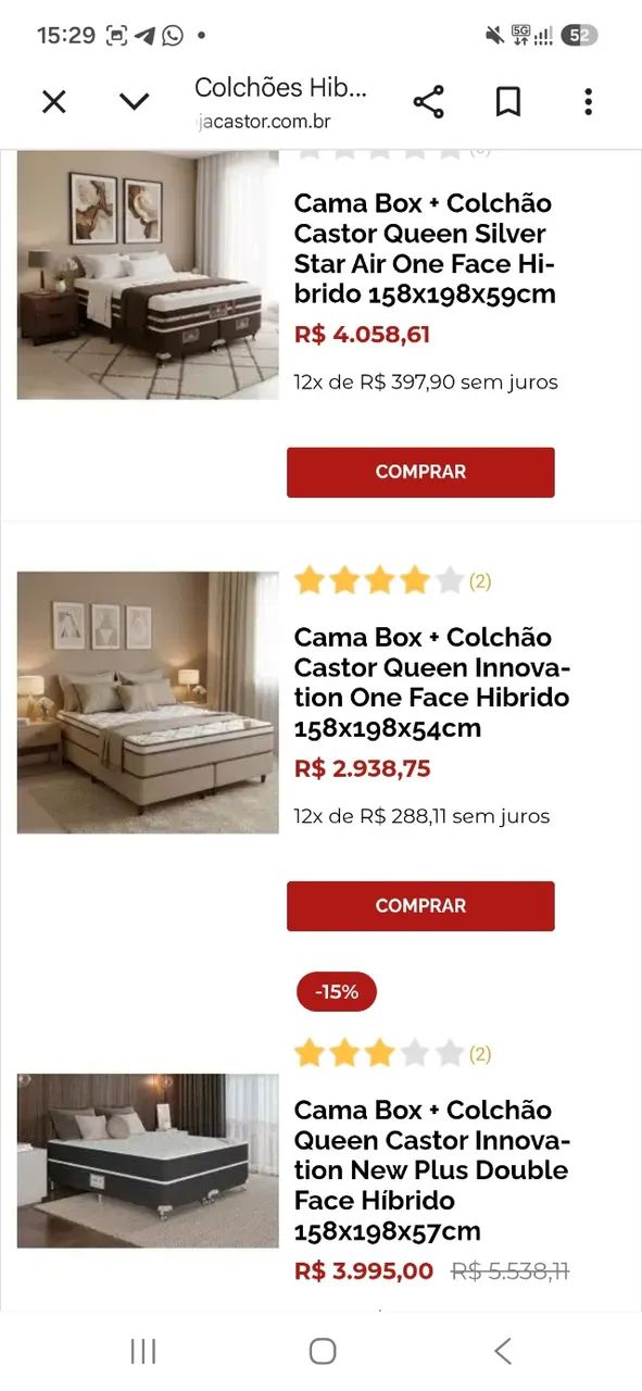 Cama queen size castor  - Foto 5