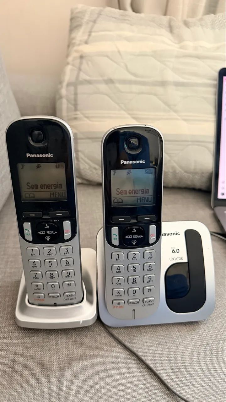 Telefone sem fio Panasonic com ramal Dect 6.0