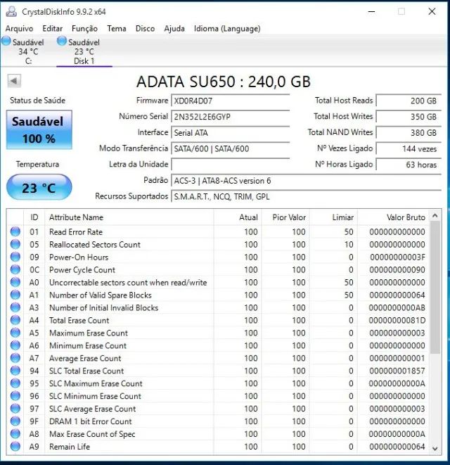 ssd 240gb adata  - Foto 2