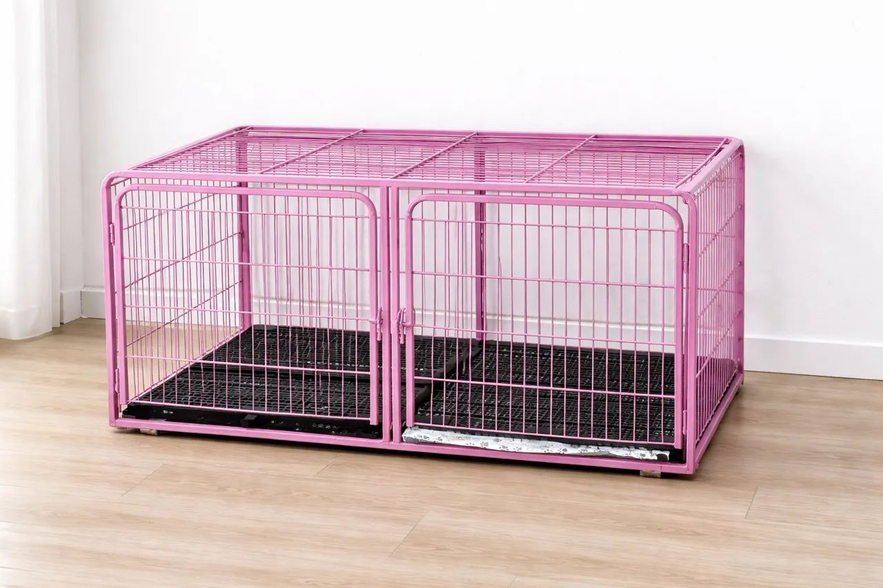 Vendo esta gaiola / canil duplo para cães