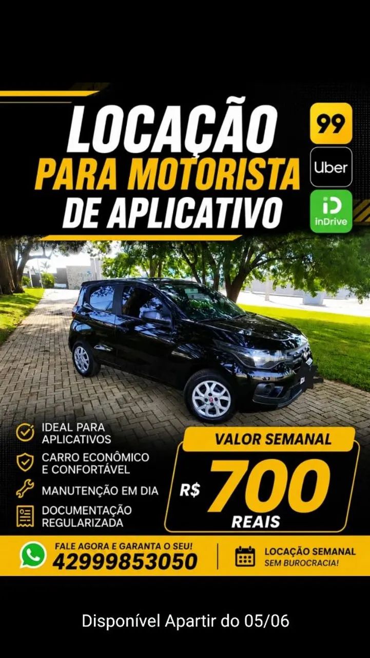 Carro para locação 