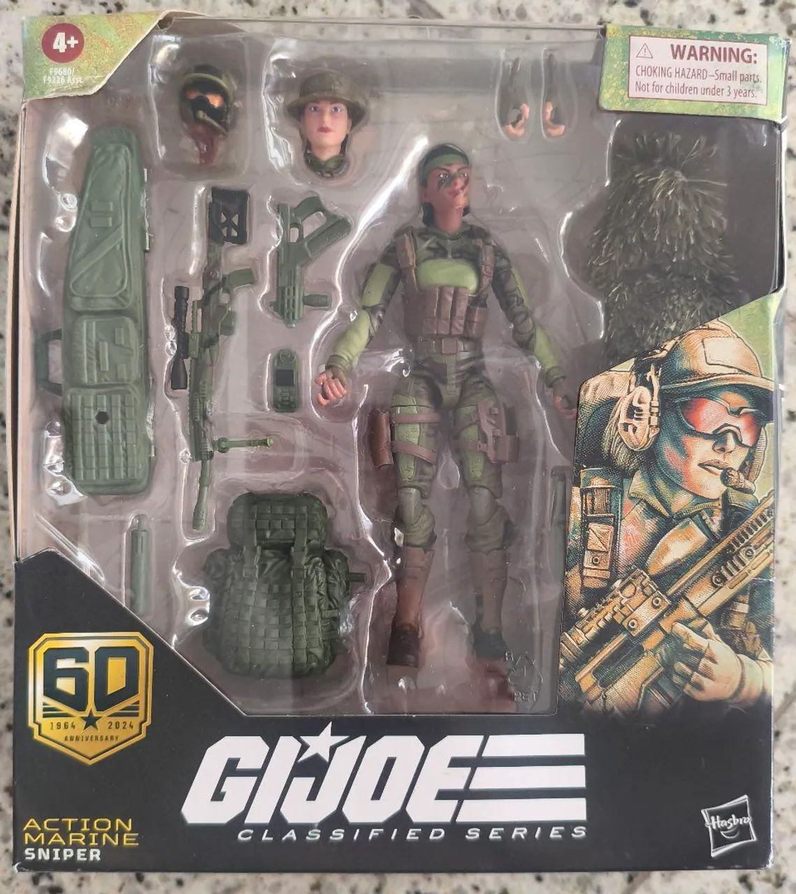 GI JOE CLASSIFIEDS/ACTION MARINE SNIPER