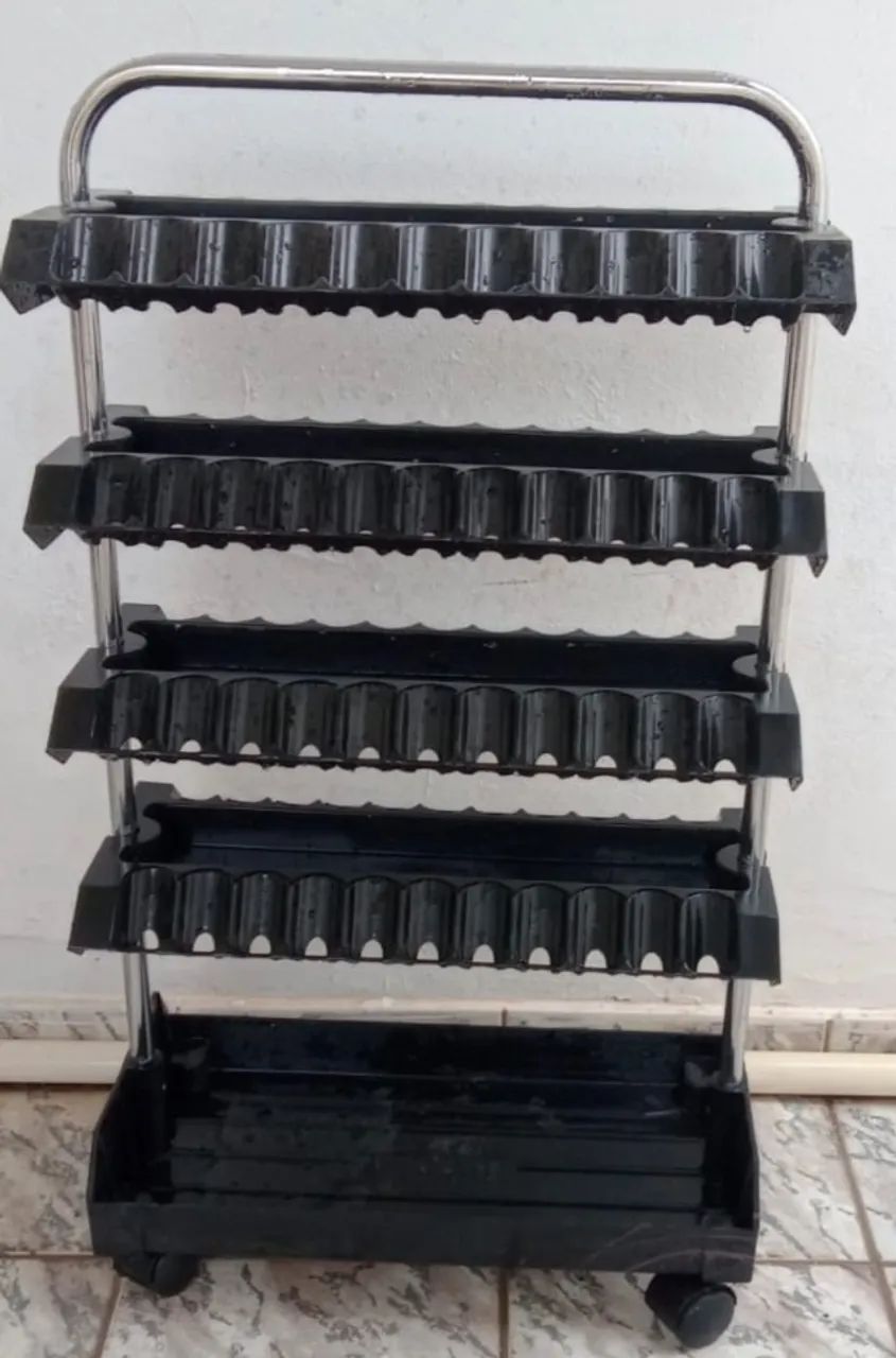 Carrinho de esmalte com 4 bandejas