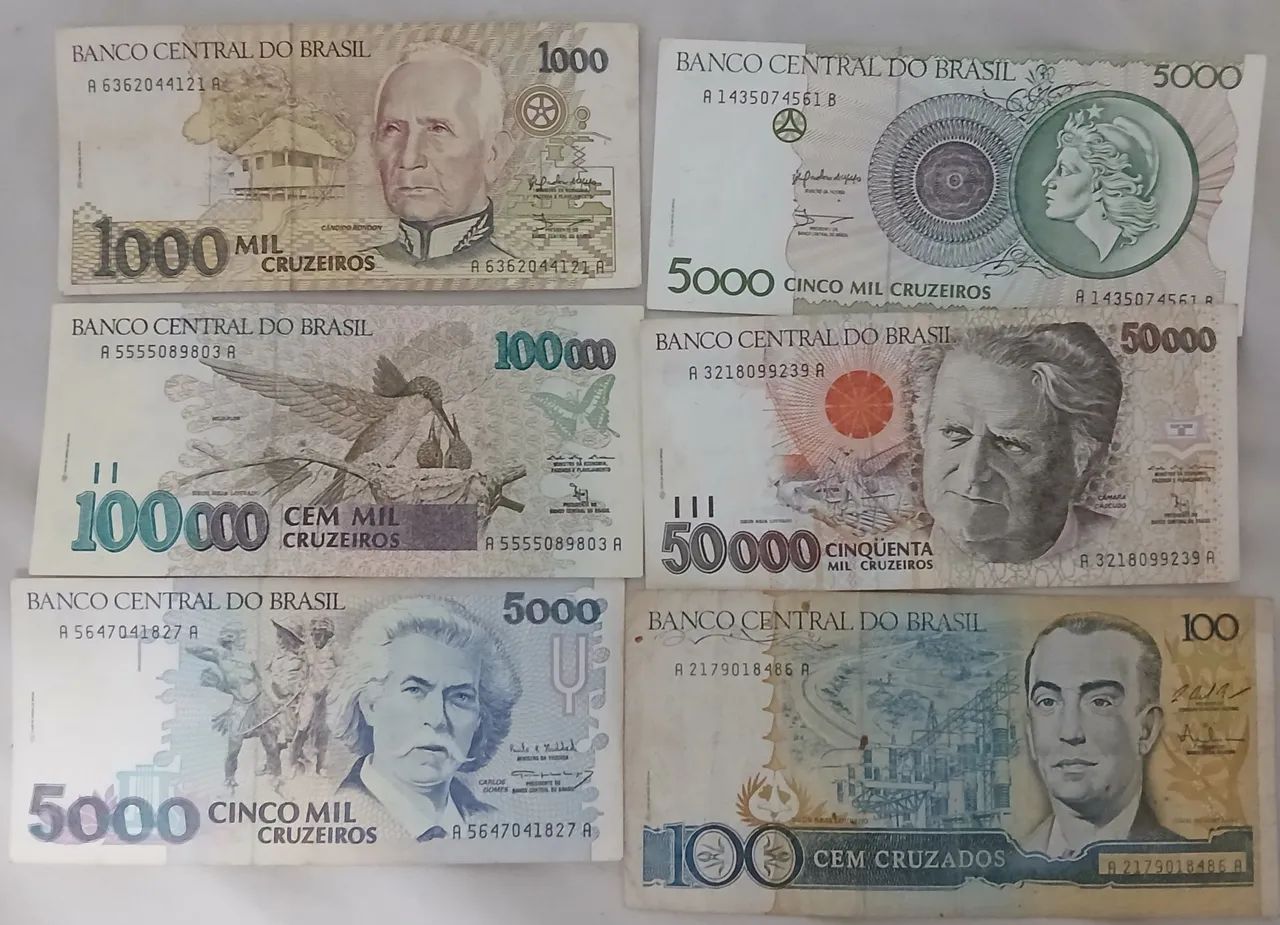 Notas antigas lote com 34 cédulas - Frete gratis - Foto 3