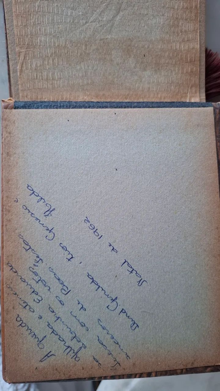 Album antigo com capa de couro estilo crccodilo - Foto 5