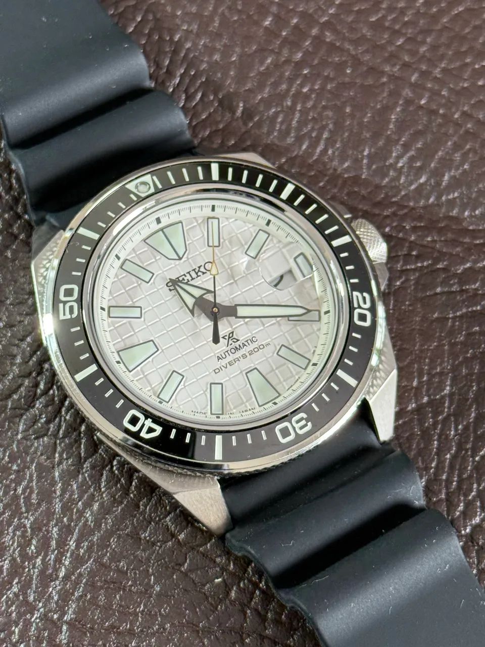 Relógio Seiko Prospex King Samurai Branco SRPE37J1 - Foto 5