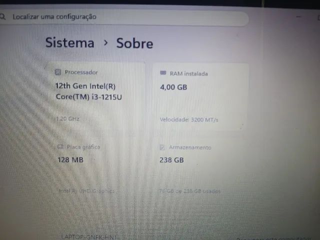 Notebook Lenovo i3 (12ª Geração) - Super Rápido! - Foto 2